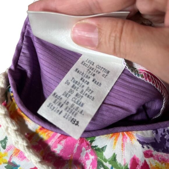 Vintage Sophist’s Regalia Flower Print Dress and Purse - Picture 9 of 9